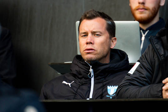 Malmö FFs sportchef Daniel Andersson på läktaren