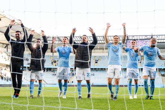 Malmö FFs spelare tackar publiken