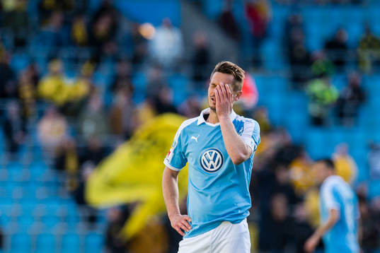 Malmö FFs Markus Rosenberg deppar