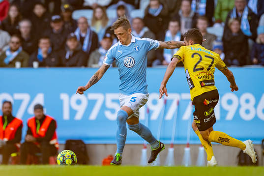 Malmö FFs Sören Rieks och Elfsborgs Frederik Holst