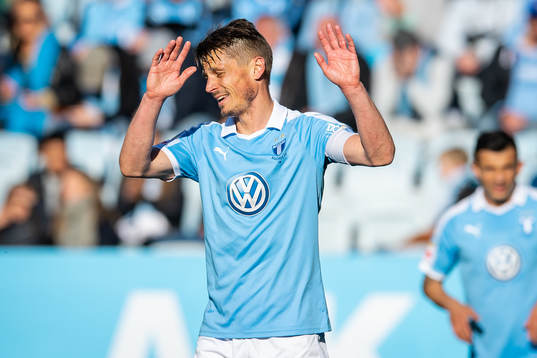Malmö FFs Markus Rosenberg deppar