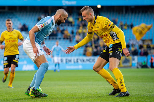 Malmö FFs Guillermo Molins och Elfsborgs Stian Rode