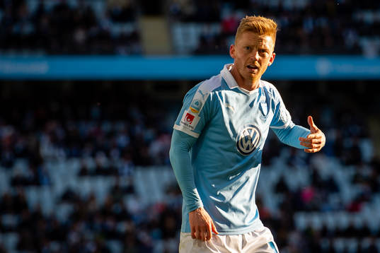 Malmö FFs Anders Christiansen reagerar