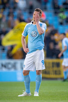 Malmö FFs Markus Rosenberg deppar