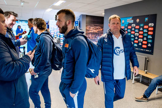 Zlatko Tripic and Bjarne Berntsen, head coach of Viking