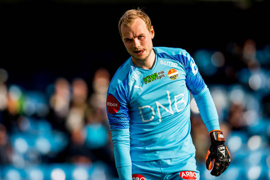 Goalkeeper Viljar Myhra of Strømsgodset