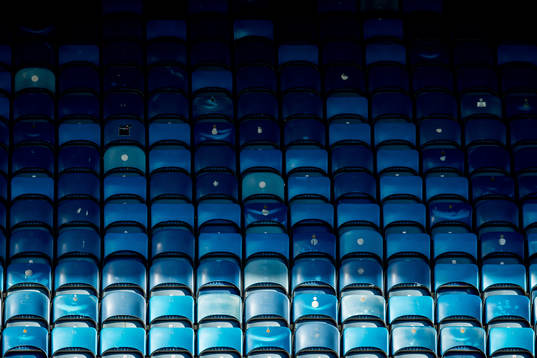 Empty seats ahead of the Eliteserien football match