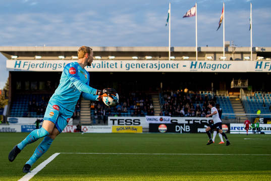 Goalkeeper Viljar Myhra of Strømsgodset