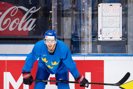 Alexander Wennberg of Sweden at a practice session