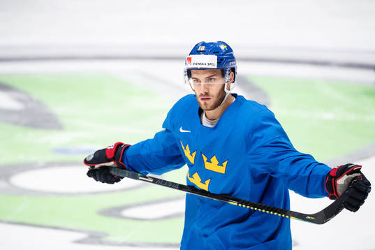 Alexander Wennberg of Sweden at a practice session