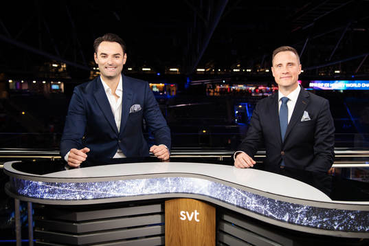 Dusan Umicevic and Roger Rönnberg pose for a portrait in