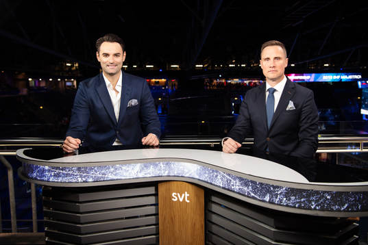 Dusan Umicevic and Roger Rönnberg pose for a portrait in