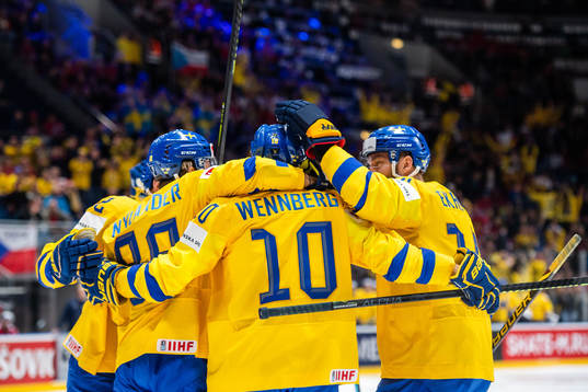 William Nylander , Alexander Wennberg and Mattias Ekholm of