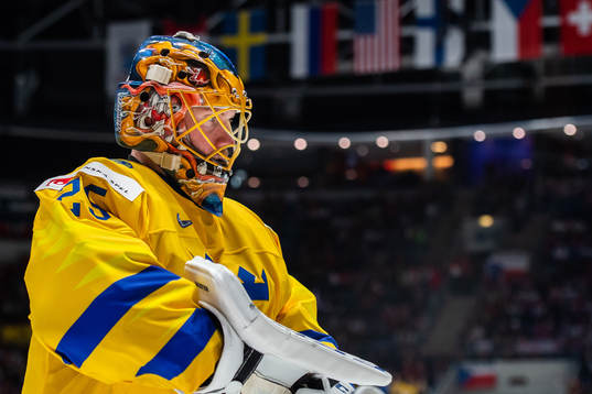 Goaltender Jacob Markström of Sweden