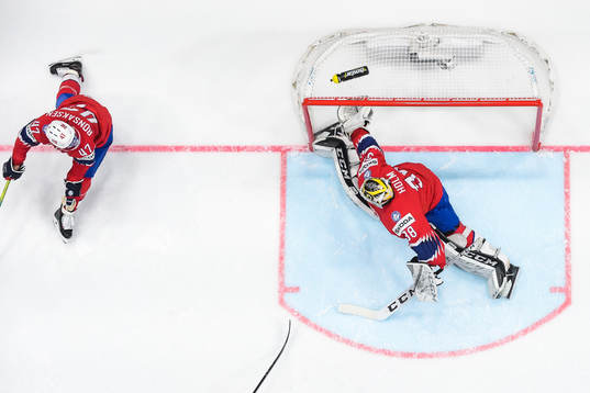 Alexander Wennberg of Sweden, not pictured, scores the 0-8