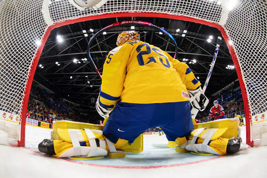 Goaltender Jacob Markström of Sweden