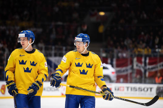Elias Pettersson and Robert Hägg of Sweden