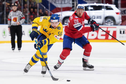 Erik Gustafsson of Sweden and Kristian Forsberg of Norway