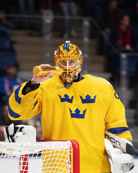 Goaltender Jacob Markström of Sweden