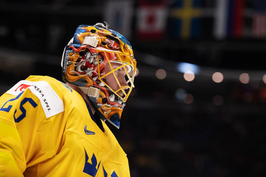 Goaltender Jacob Markström of Sweden