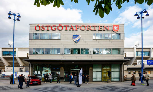Östgötaporten förre fotbollsmatchen i Allsvenskan mellan