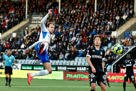 IFK Norrköpings Lars Krogh Gerson gör mål 1-1 framför