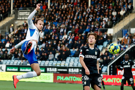 Mål 1-1 av IFK Norrköpings Lars Krogh Gerson förbi IFK