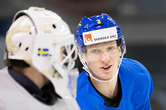 John Klingberg of Sweden at a practice session