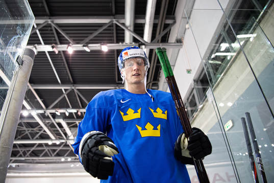 John Klingberg of Sweden at a practice session