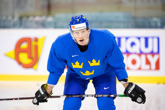 John Klingberg of Sweden at a practice session