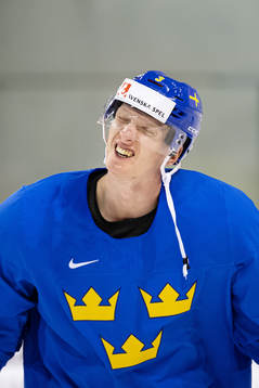 John Klingberg of Sweden at a practice session