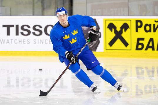 John Klingberg of Sweden at a practice session