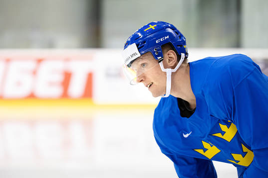 John Klingberg of Sweden at a practice session
