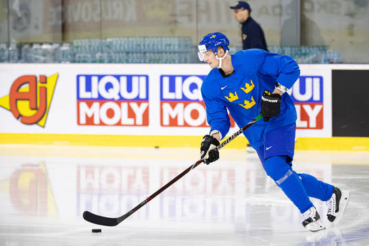 John Klingberg of Sweden at a practice session