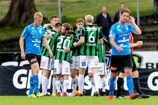 GAIS spelare jublar