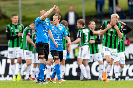 Halmstads Andreas Johansson och Joel Allansson deppar