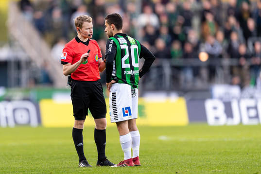 Domare Fredrik Klitte och GAIS Predrag Randelovic