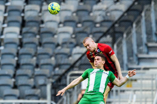 Hammarbys Vidar Örn Kjartansson och Östersunds Thomas