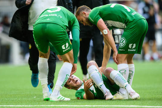 Hammarbys Darijan Bojanic har ont