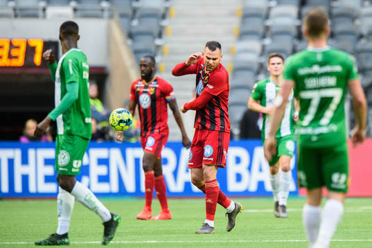 Östersunds Dino Islamovic reagerar