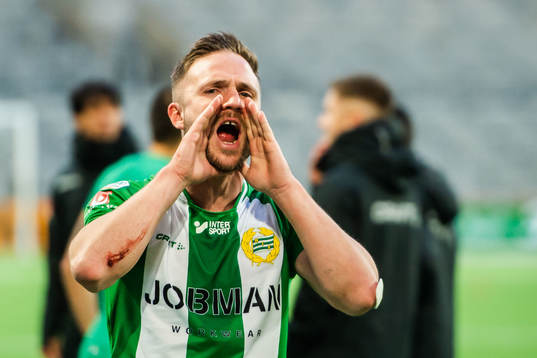 Hammarbys Mats Solheim jublar
