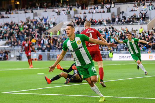 Hammarbys Nikola Djurdjic jublar