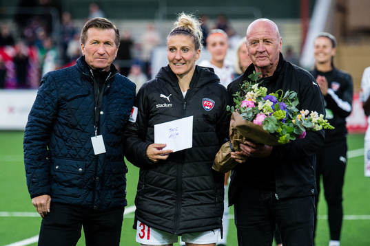 Rosengårds Anja Mittag tackas av
