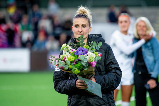 Rosengårds Anja Mittag tackas av
