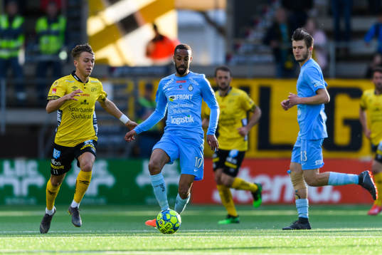 AFC Eskilstunas Ferid Ali och Elfsborgs Jesper Karlsson