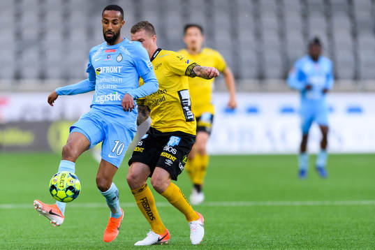 AFC Eskilstunas Ferid Ali och Elfsborgs Samuel Holmén
