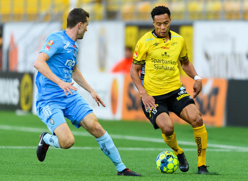 Elfsborgs Kevin Kabran och AFC Eskilstunas Kadir Hodzic