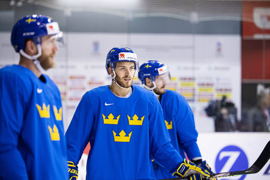 Alexander Wennberg of Sweden at a practice session