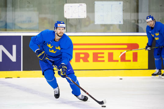 Oliver Ekman Larsson of Sweden at a practice session