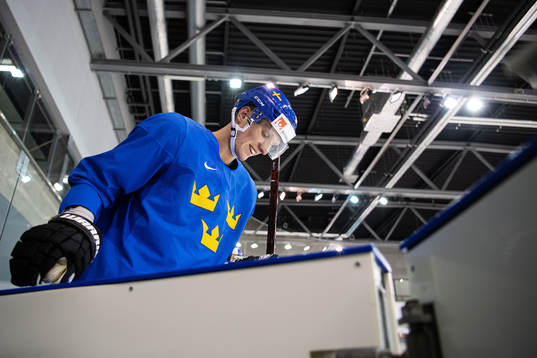 John Klingberg of Sweden at a practice session